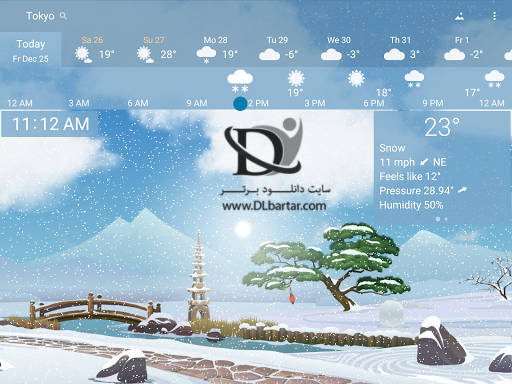 دانلود Awesome Weather YoWindow v2.11.17 برنامه هواشناسی برای اندروید