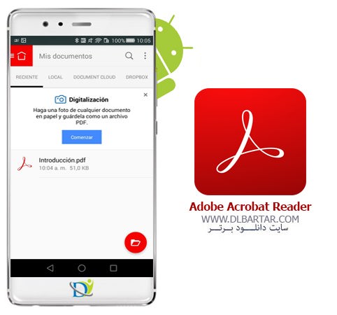 دانلود 19.7.1 Adobe Acrobat Reader برای گوشی های اندروید و ios